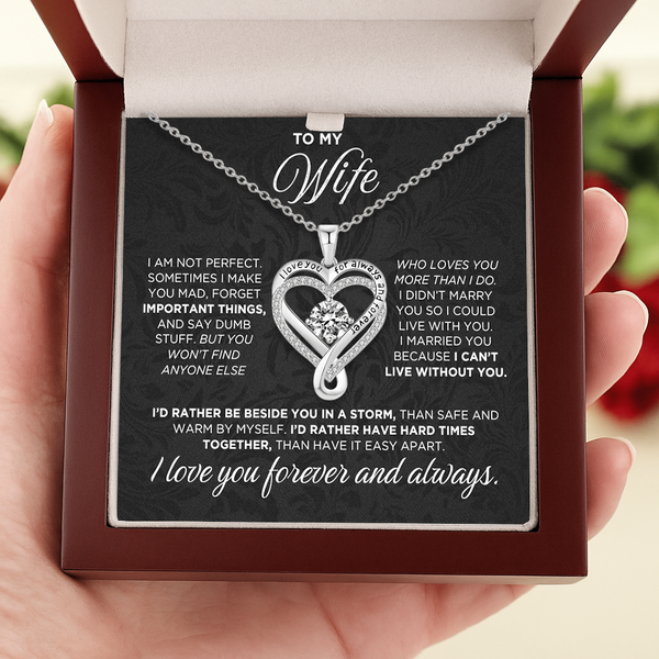 HER-N121 hero message card necklace