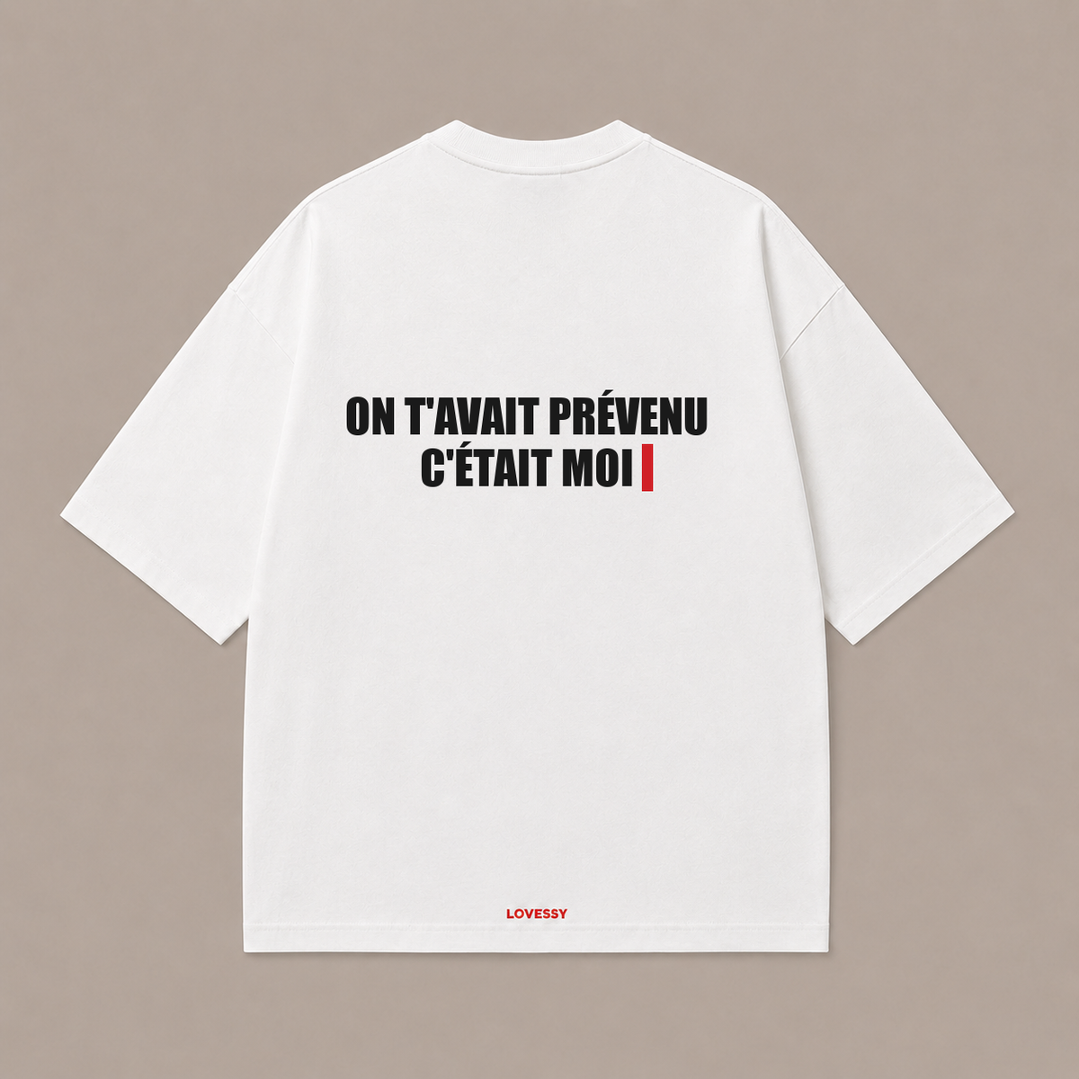 ON T'AVAIT PRÉVENU C'ÉTAIT MOI — Blanc