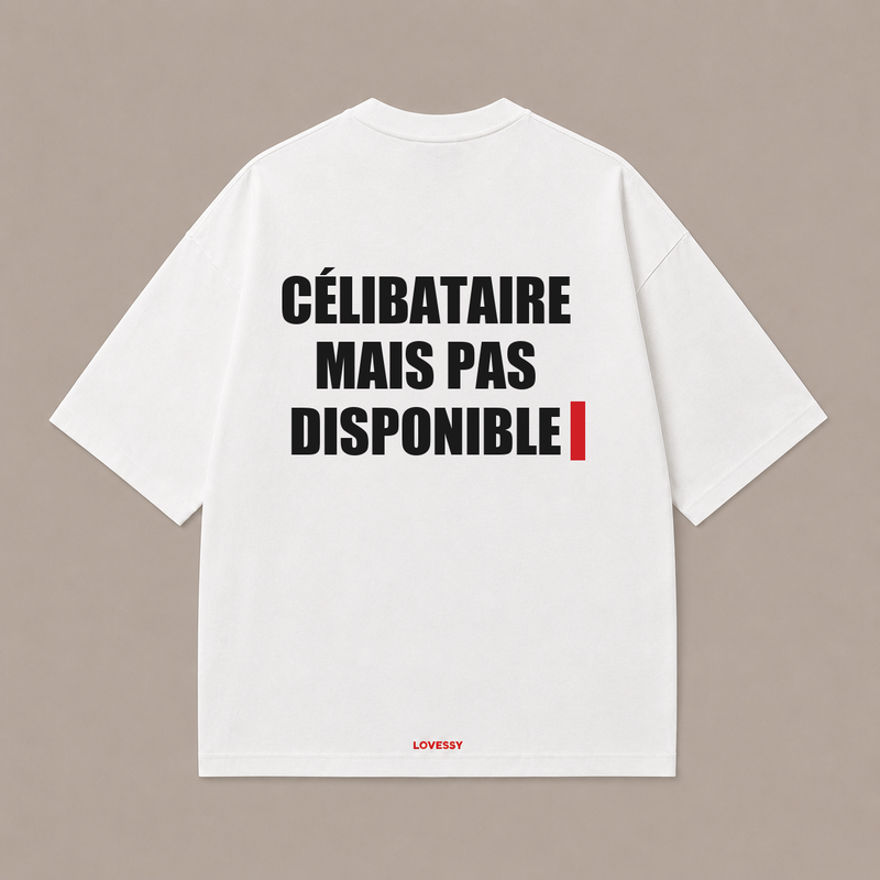 CÉLIBATAIRE MAIS PAS DISPONIBLE — Blanc