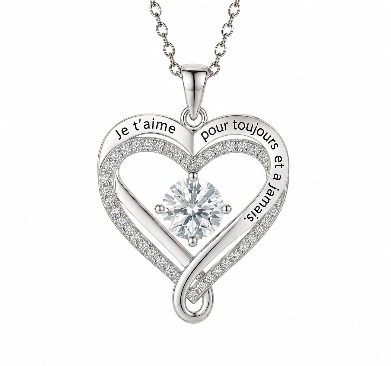 Collier Cœur « Pour Toujours » - À ma femme