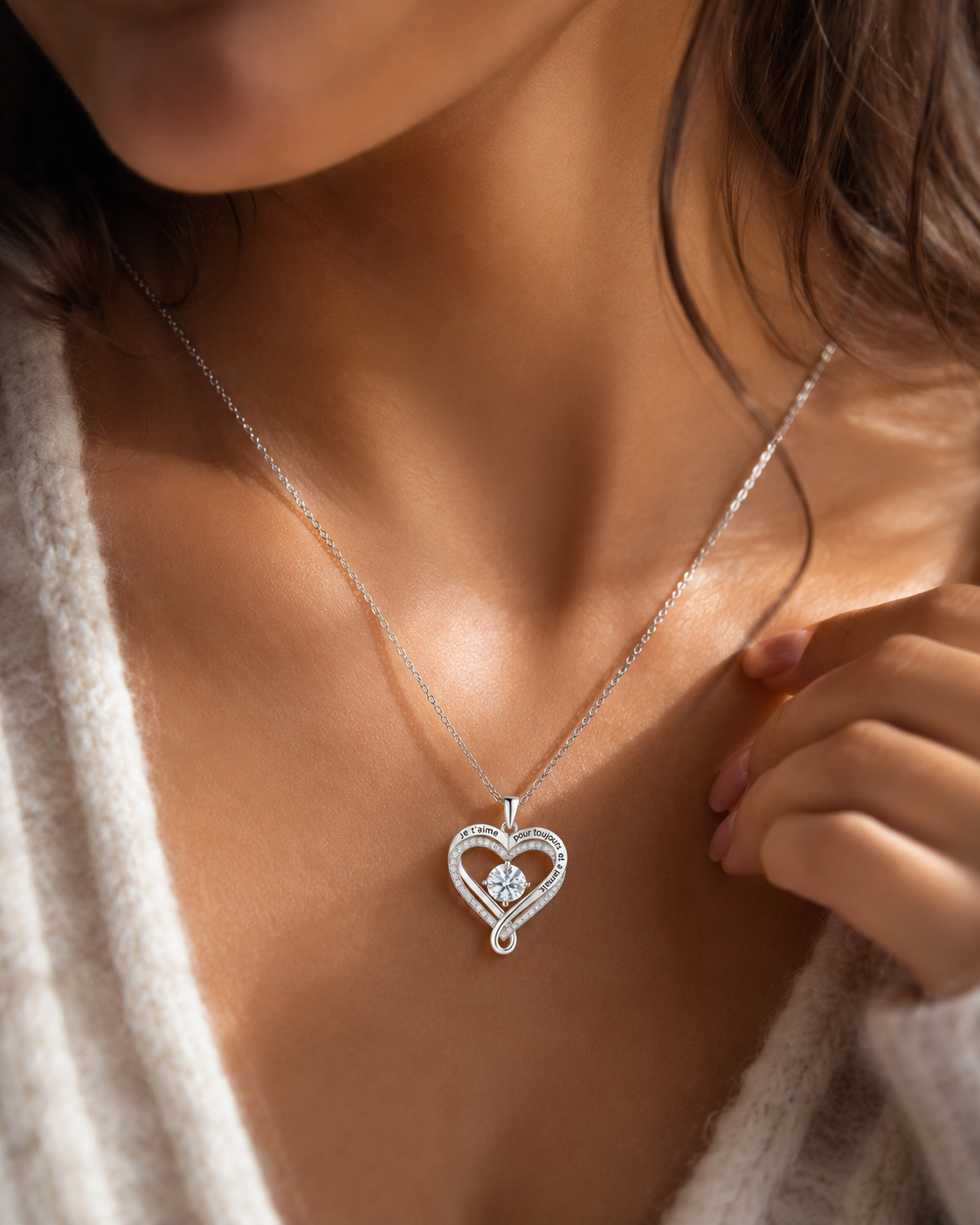Collier Cœur « Pour Toujours » - À ma femme