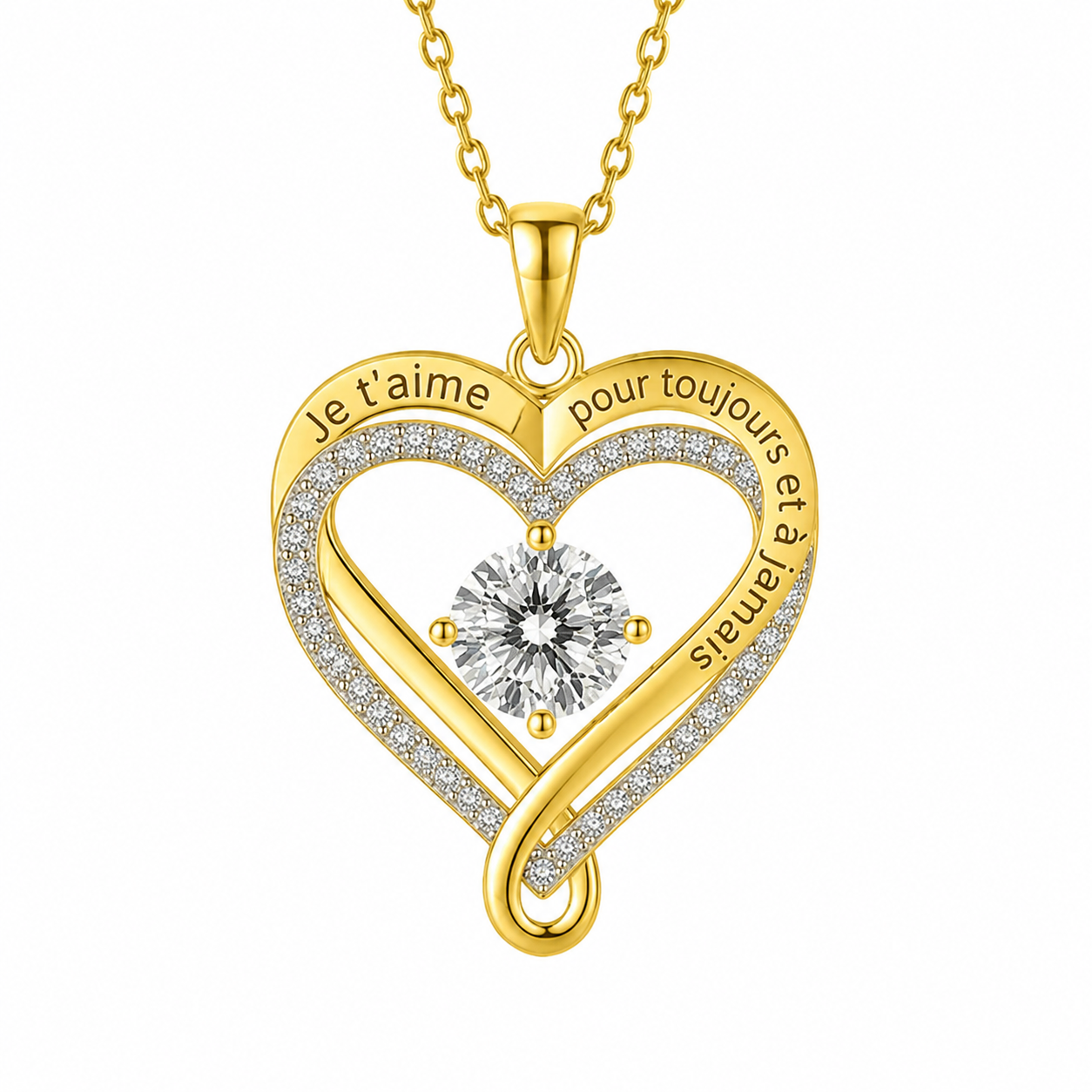 Collier Cœur « Pour Toujours » - À ma femme