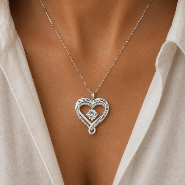 Collier Cœur « Pour Toujours » - À ma femme