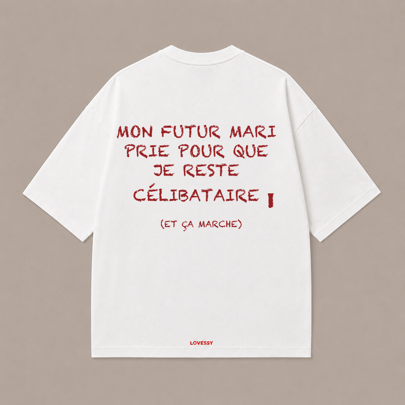 MON FUTUR MARI PRIE, ET ÇA MARCHE — Blanc