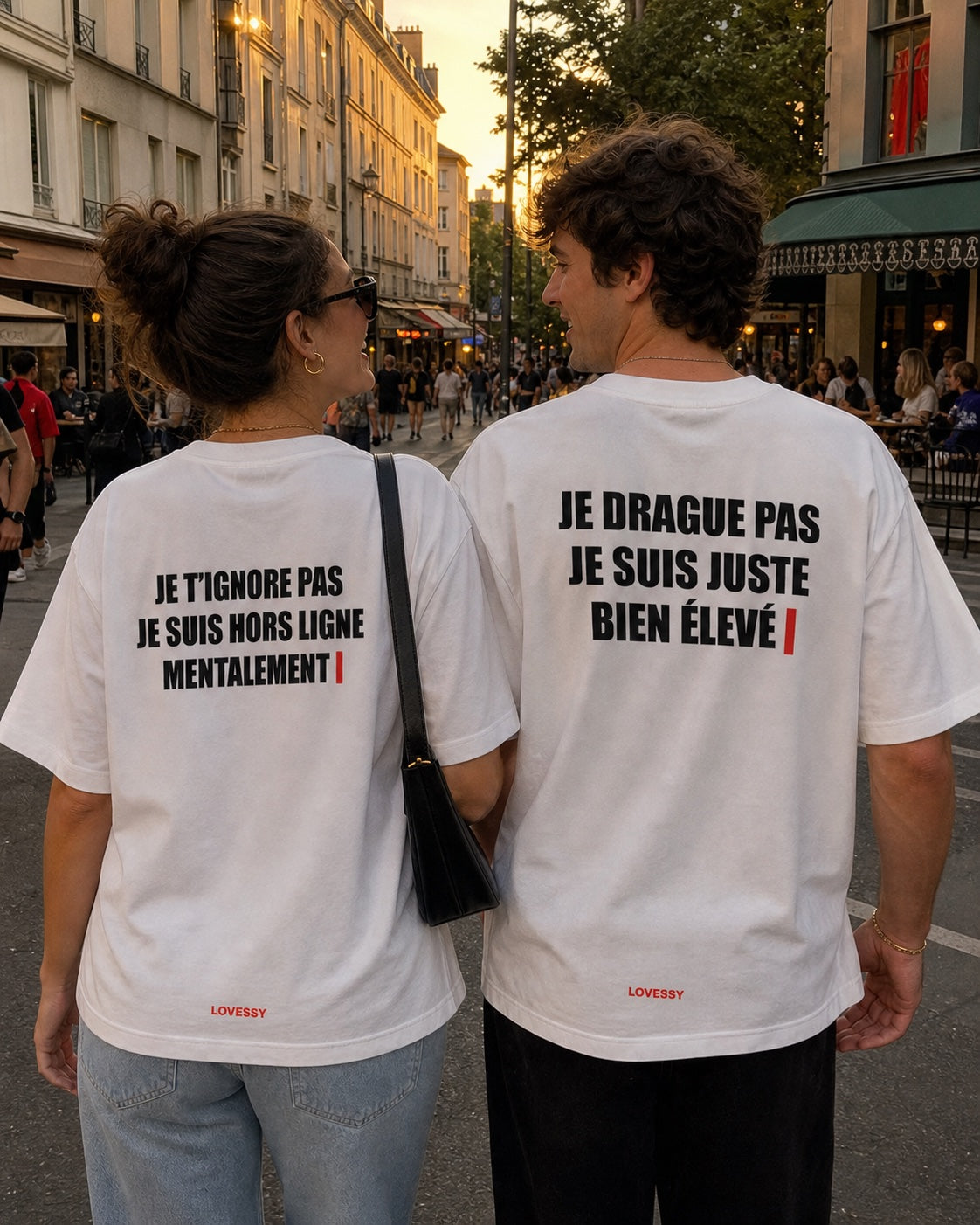 À deux, en ville.